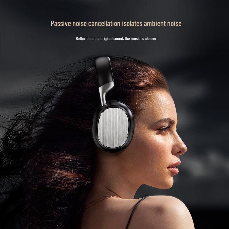 Business Style Gold Thread Over-Ear Bluetooth Headphones: High-Quality Sound for Wireless Gaming
