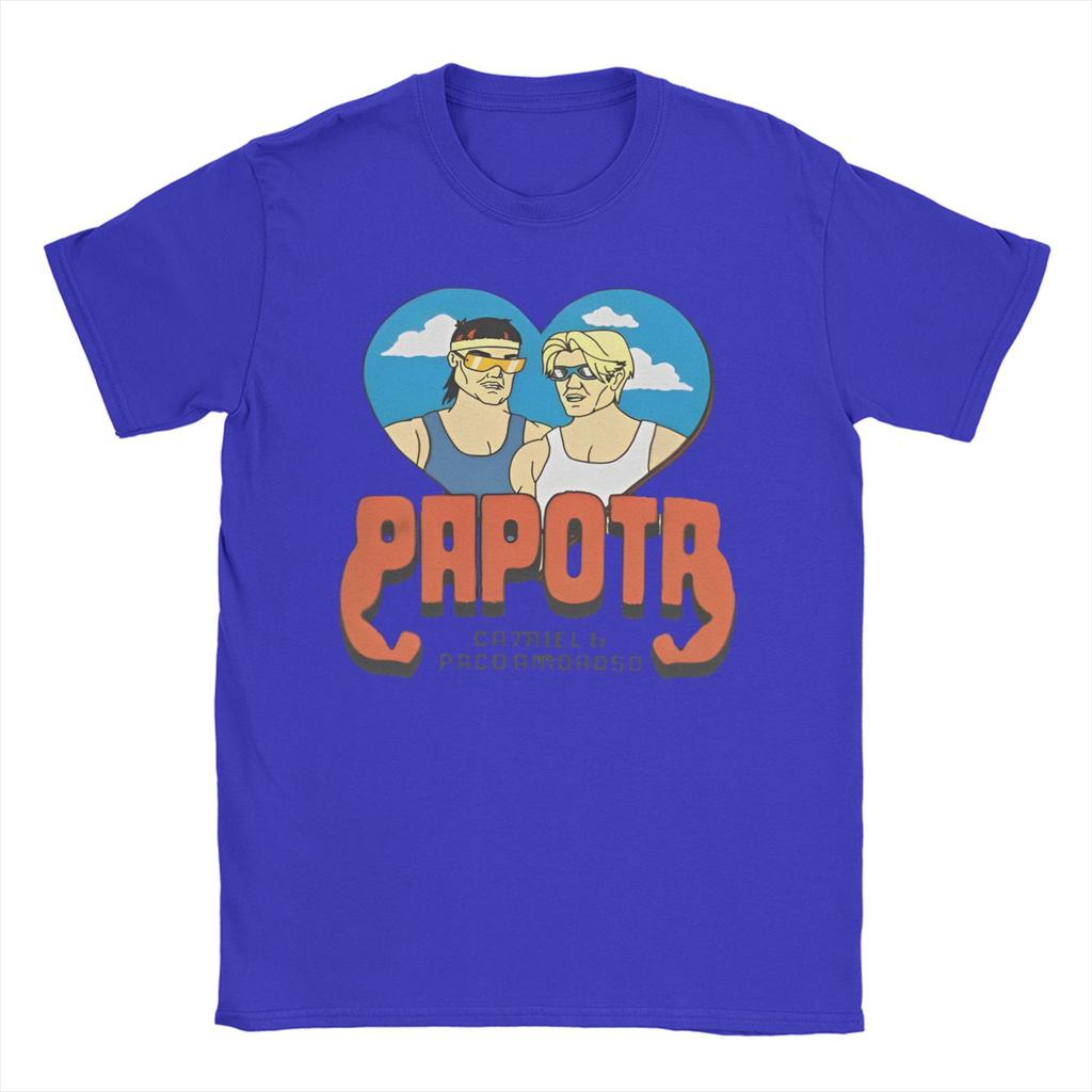 CA7RIEL & Paco Amoroso Papota Tour T Shirts for Men 100% Cotton Vintage T-Shirts O Neck  Tees Short Sleeve Clothing Plus Size