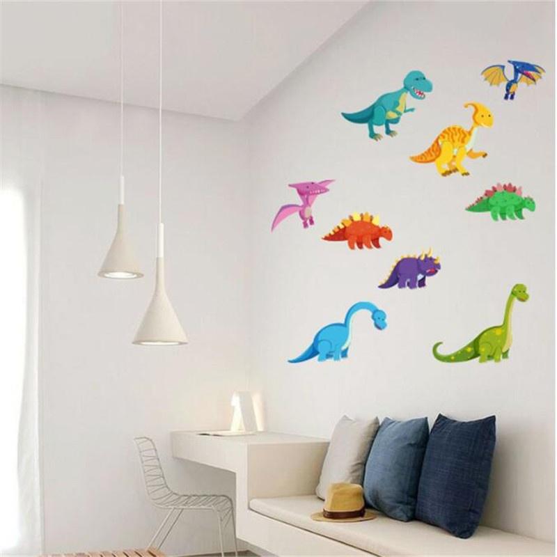 StickersMagic USV-010 Dinosaurier-Wandaufkleber, Lern-Namen Für Kleinkinder, Kinder, Schlafzimmer, Dekoration