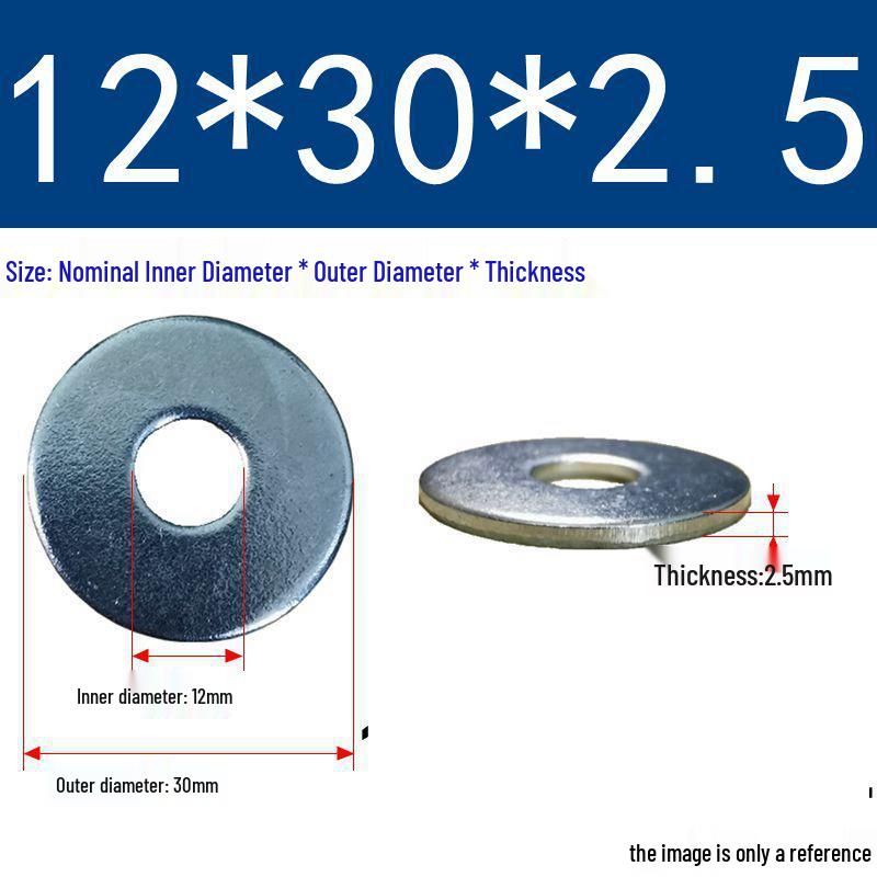 Galvanized Flat Metal Washer Spacer M3-M60