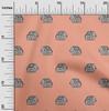 oneOone Cotton Flex Fabric Elephant Block Printed Craft Fabric BTY 40 Inch