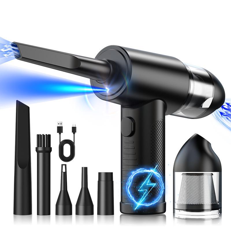 Portable Wireless Hair Dryer with Magnetic Nozzle and Aluminum Alloy Dust Blower