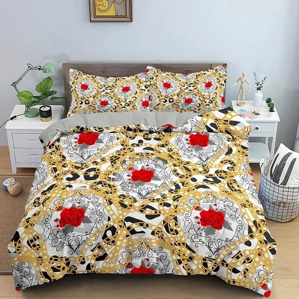 Stripe Geometric Bedding Set Breathable Duvet Cover With Pillowcase Adults Fashion Queen King Size Quilt Cover Home Textiles