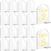 Acrylic Transparent Arched Semicircle Without Digital Seat Plate Blank Acrylic Party Decoration Wedding Table Cards Versatile