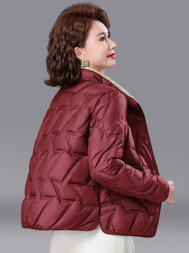 Luomeng 2025 Stylish Winter Down Jacket for Middle-aged & Elderly Women