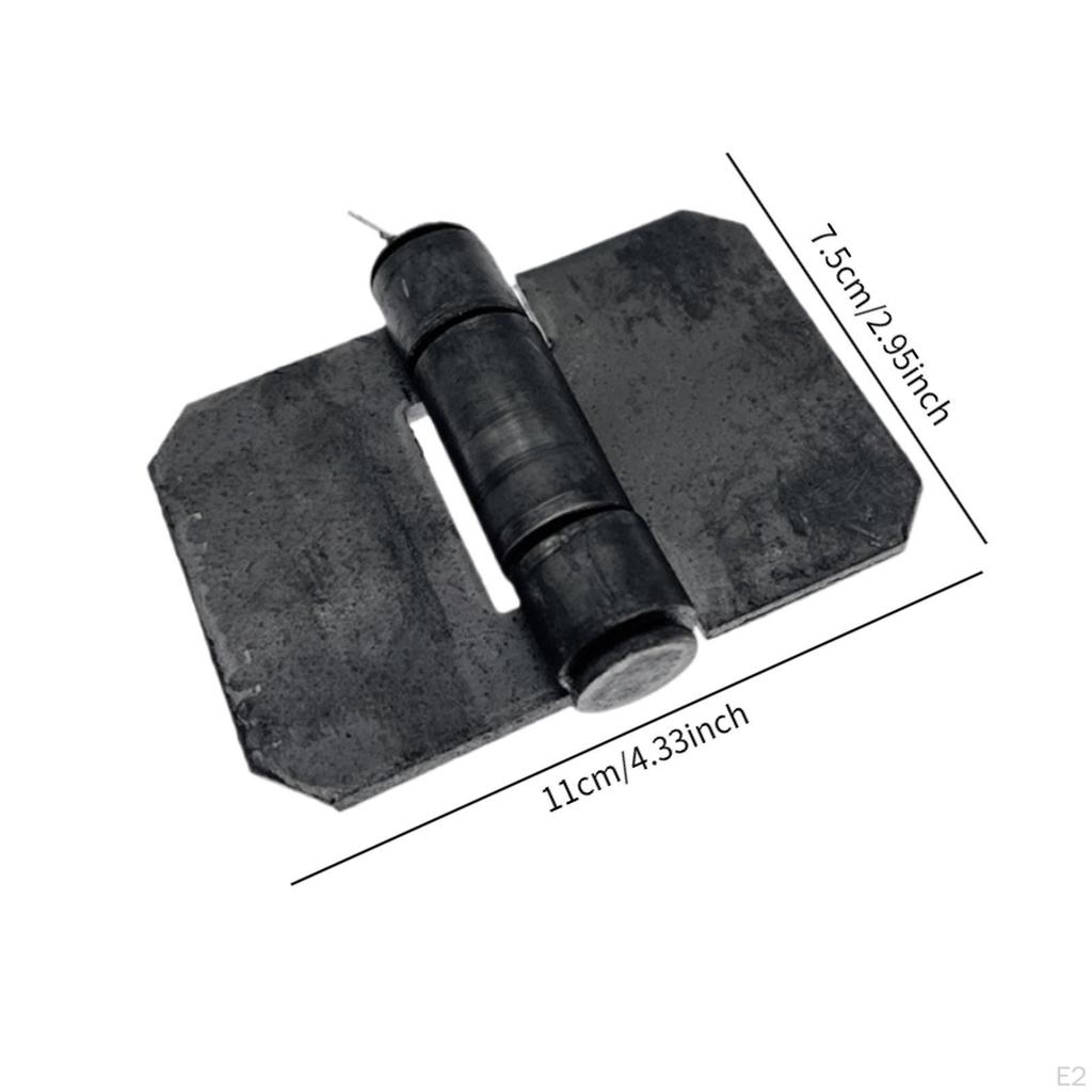 4x Door Welding Hinges Accessory High Performance Practical Portable Sturdy Replace Butt Hinge