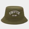 New SWIFTIE embroidered bucket hat trendy summer fashion fans fan hat couple sunscreen basin hat breathable
