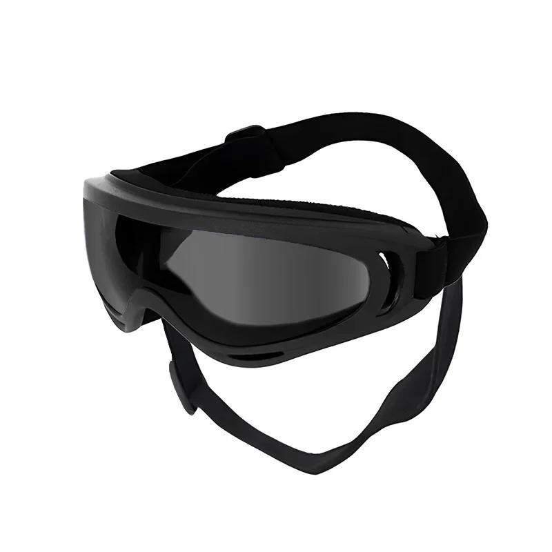 Haustier-Sonnenbrille Verstellbar Anti-UV-Blendung Winddicht Sonnenbrille für Hunde Outdoor Wandern Laufen Strand Alle Rassen Augenschutz Schwarz
