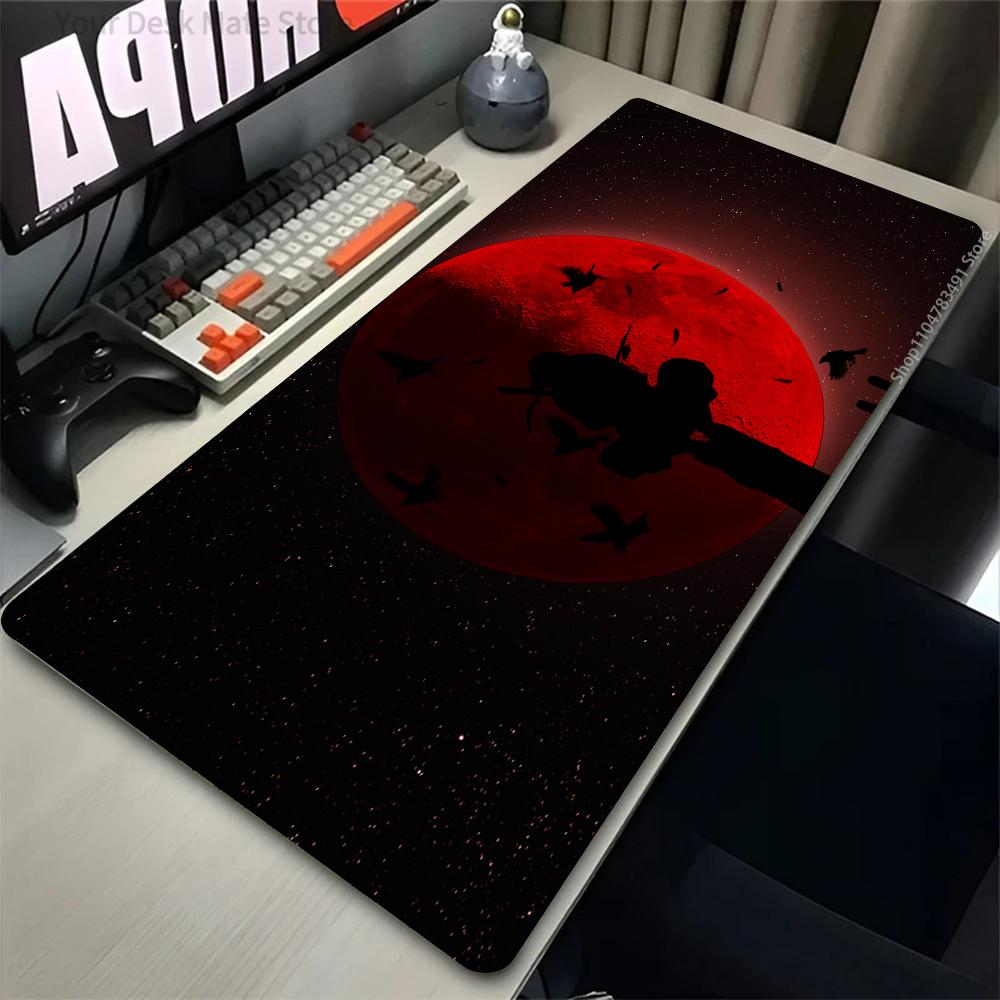 Naruto Itachi Uchiha Mouse Pads Gamer PC Computer Large XXL Desk Mat Keyboard Anime Gaming Accessories Mousepad Carpet