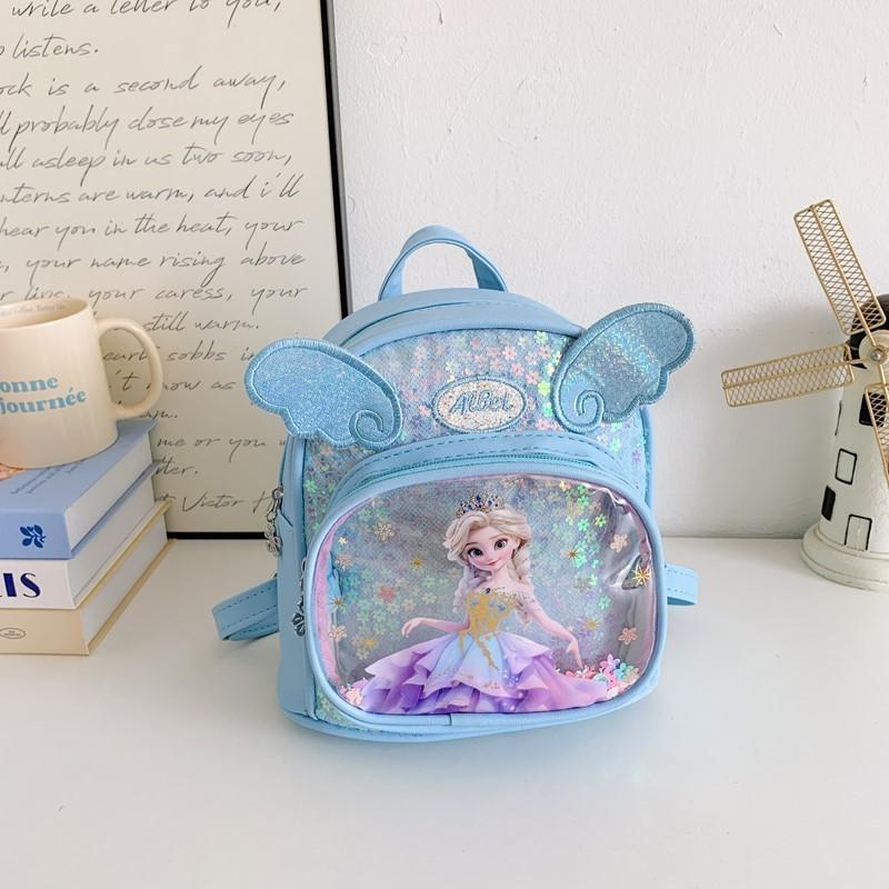 Zaino Cartone Animato per Bambini in Materiale PU e Design Leggero per Bambine dell'Asilo