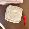 Cute Cartoon Sanitary Napkin Bag Portable Mini Makeup Bag Zipper Large Capacity Coin Purse Cosmetic,earphone Etc Storage