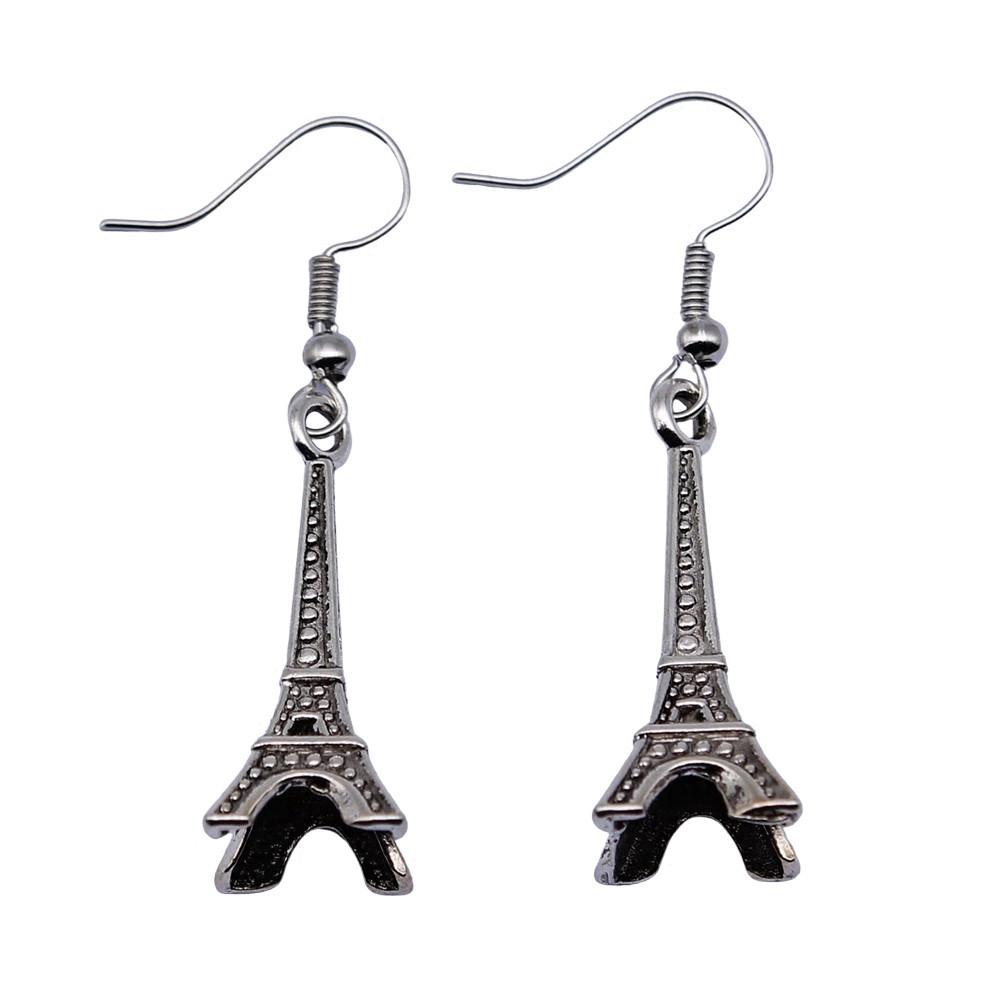 Compass Dangle Earrings Adventure Travel Nautical Navigation Drop Jewelry