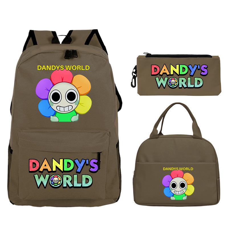 Sac d'étudiant Sac à crayons décontracté Sac à lunch Impression personnalisée Dandy'S World Around