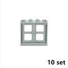 Stadtzubehör Wandpaneel Fensterrahmen Ziegelsteinstütze Zaun MOC 59350 59349 Tür Spielzeugauto Fenster Militärteile Bausteine