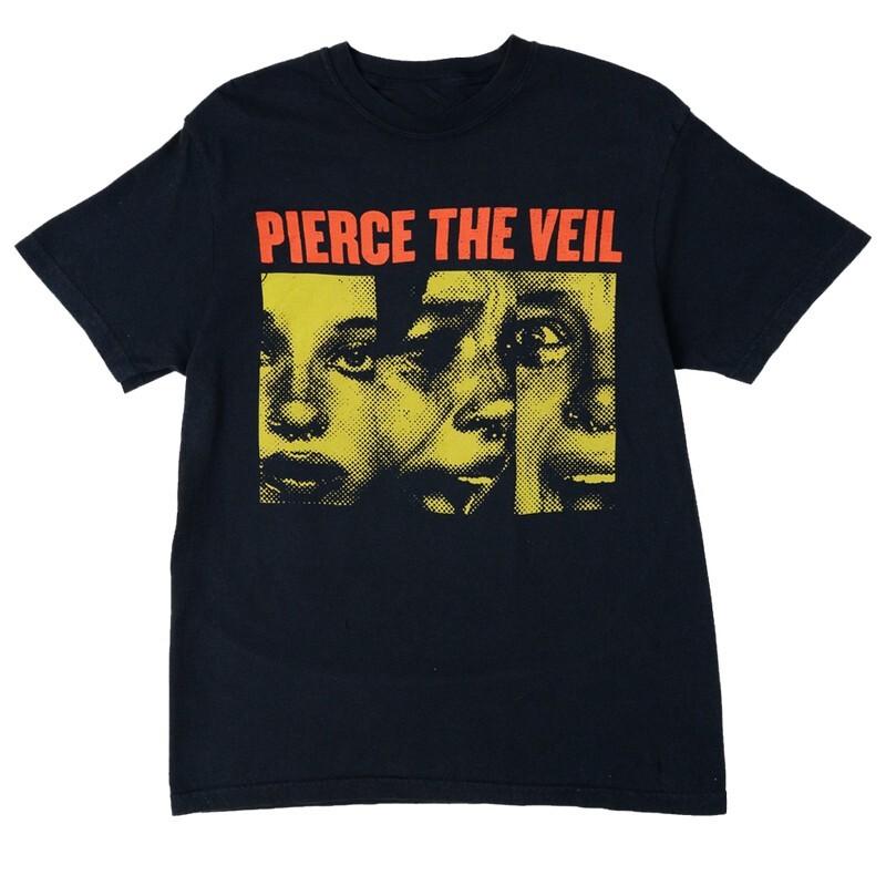 Редкая PIERCE THE VEIL Мужская Черная Все Размеры 9D290 Унисекс Футболка M
