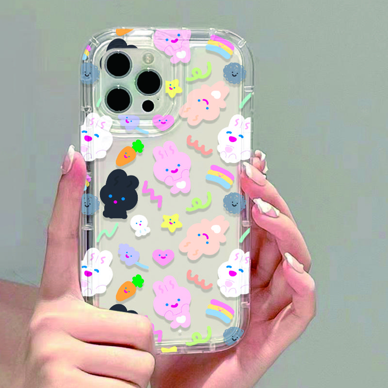 Soft TPU Flower Phone Case For iPhone 13 Fundas iPhone 11 14 15 12 Pro Max XR 7 8 Plus X Xs SE  13promax Transparent Covers