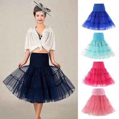 Women Rockabilly Petticoat Rockabilly Dress Tutu Bridal Underskirt Cosplay Crinoline 50s Wedding