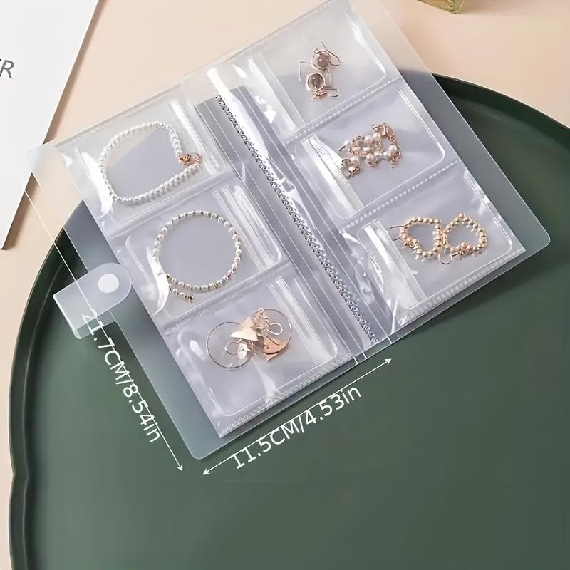 1 set of antioxidant jewelry storage bag, desktop drawer storage box, transparent necklace, bracelet, ring rack, jewelry storage box.
