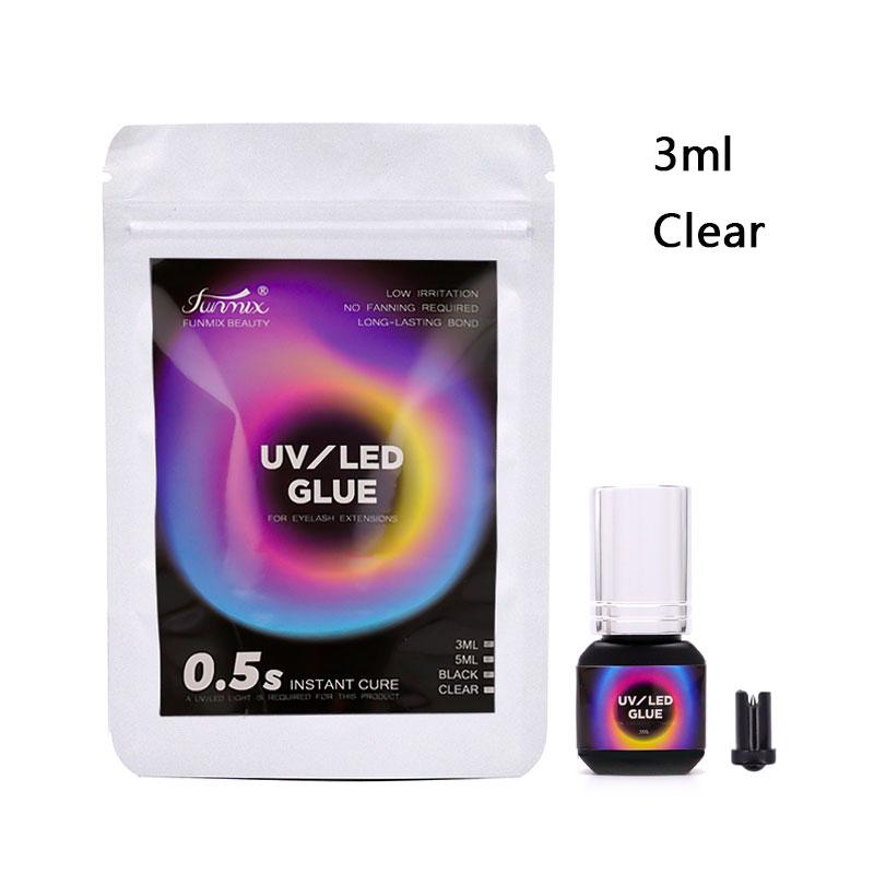 0.5S Quick Drying UV GLUE Adhesive For Eyelash Extensions Strong Grafting Eye Lash Glue Long Lasting UV Lashes Glue