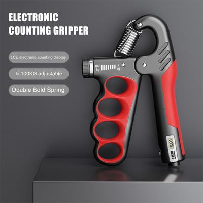 Hand Grip Strength Trainer Countable 5-100KG Adjustable Men Women Electronic Forearm Exerciser Muscle Strengthener Developer Fitness Equipment