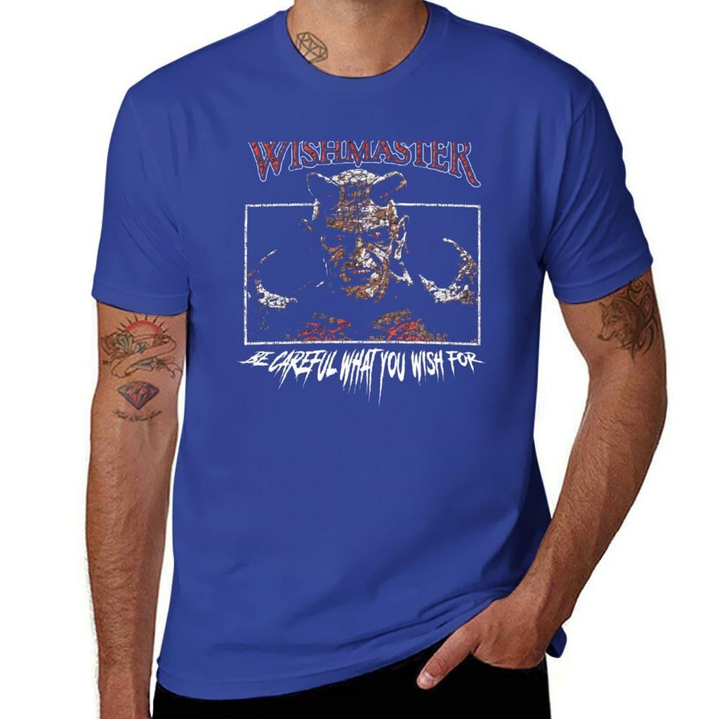 The Djinn Wishmaster (Retro Horror) T-Shirt Graphic T Shirts Cotton Graphic Tees Sports Fans Funny T Shirts Men