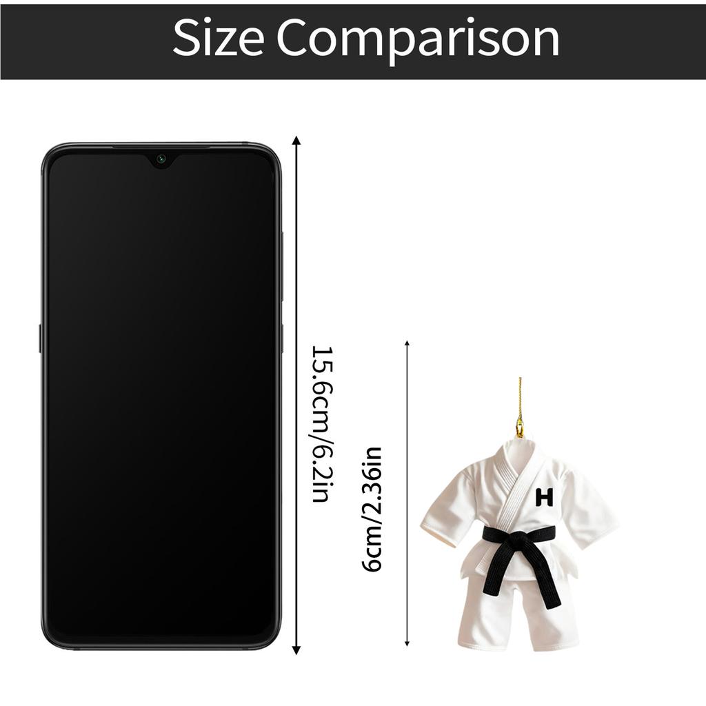 Personalized Custom Acrylic 2D Flat Taekwondo Clothes Christmas Tree Decoration