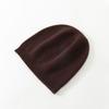 % Pure Wool Knitted Hat Autumn and Winter Warm Solid Color Cold Hat Men's and Women's Versatile Dome Hat Ear Protector Head Wool Hat