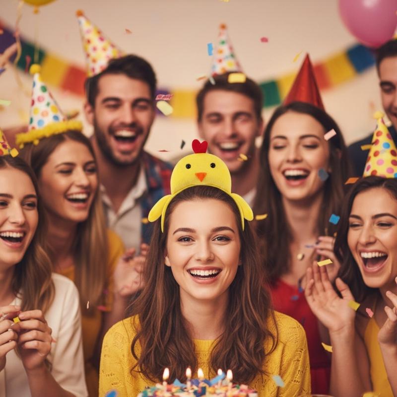 Set de 3 Diademas Divertidas de Cabeza de Pollo Pieza para el Cabello de Disfraz Para Fiestas de Halloween y Accesorios de Juego de Rol