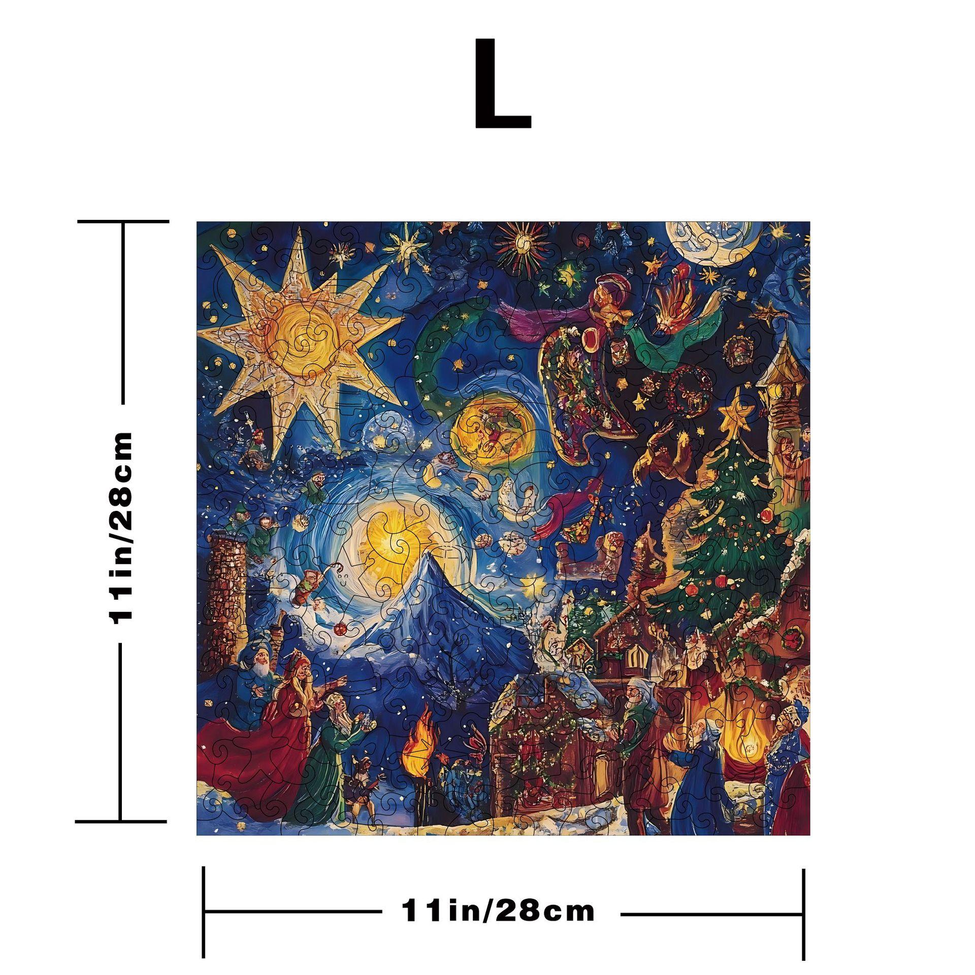 Christmas Puzzle Toy Wooden Irregular Special Shaped Puzzle Game Piggy Bank Puzzle