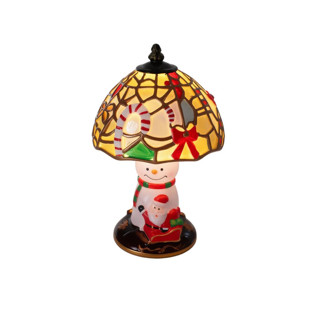 Christmas Tabletop Night Light, Small Decorative Desk Lamp, Holiday Desktop Ornament for Home Decor