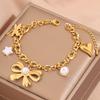 Popular bracelet, titanium steel does not fade, love zircon bracelet, high-end female light luxury niche bracelet, bracelet.