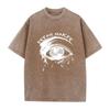 Herrenmode Bedrucktes Retro Gewaschenes T-Shirt 2026 Neue Ankunft Bedruckter Rundhals Kurzarm Sommerurlaub Reise Lässiges Oberteil
