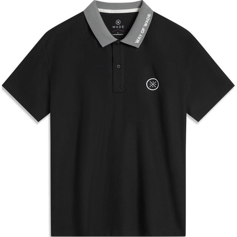 

Li-Ning Серия Фитнес Письмо Повседневная Удобная Спортивная Рубашка-поло Мужские топы Черный APLU209-2 L