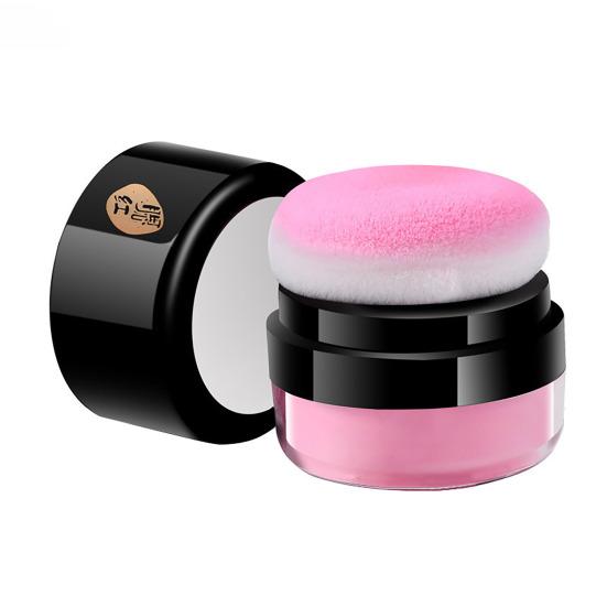 

5G Cushion Blush Highly Pigmented Lips Eyes Cheeks Blusher with Soft Puff Lightweight Women Makeup Natural Loose Powder Face Blush