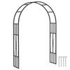 Arco de Jardim de Aço, 2,2m de Altura x 1,5m de Largura Treliça de Metal para Jardim para Plantas Trepadeiras Rosas Glicínias Vinhas