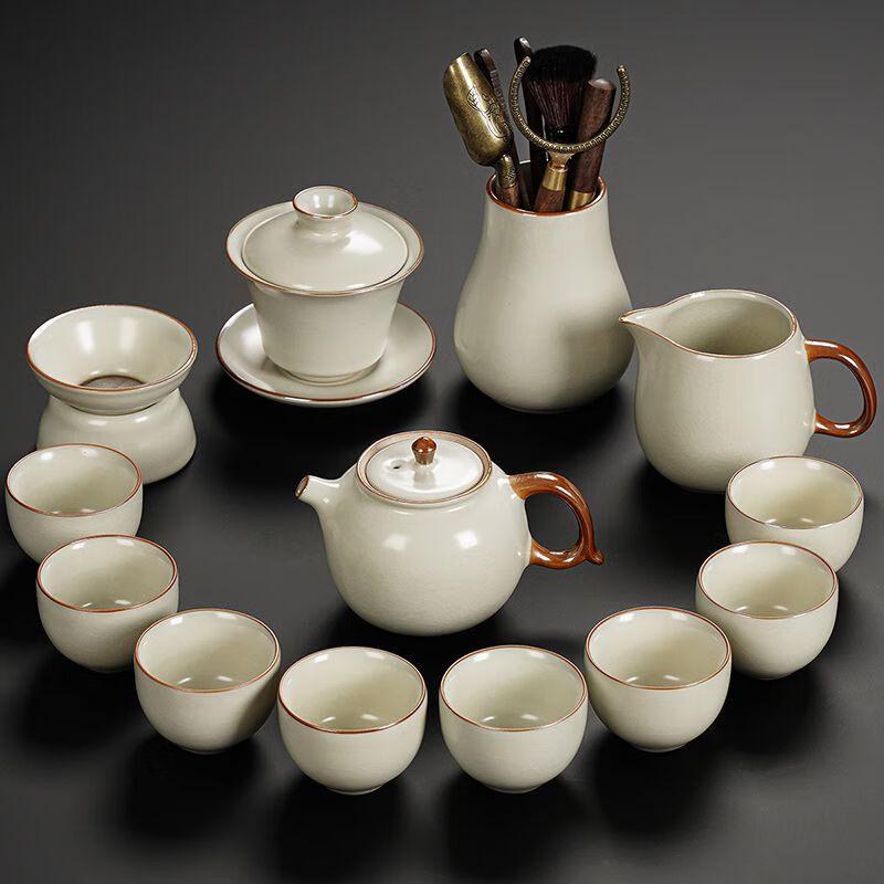 

Jiakangming 2025 Ru Kiln Ceramic Kung Fu Tea Set