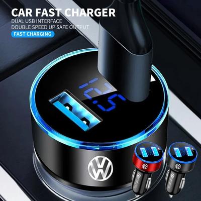 Car Cigarette Lighter Smart Phone USB Adapter Mobile Phone Charger For Volkswagen VW Rline R Polo Golf MK8 Passat Magotan Tiguan