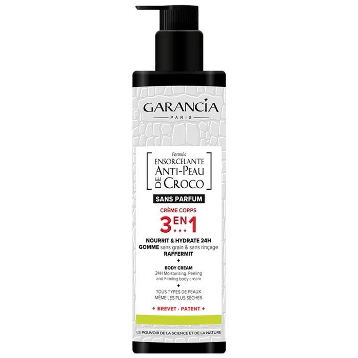 Crème Corps 3 En 1 - GARANCIA - Formule Ensorcelante - 400mL - Sans Parfum - Peaux Sèches