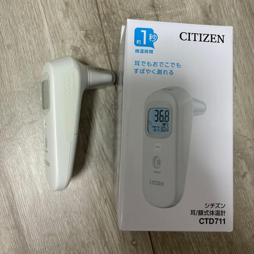 Used CITIZEN Citizen ear/forehead thermometer CTD711 Approximately 1 second temperature measurement