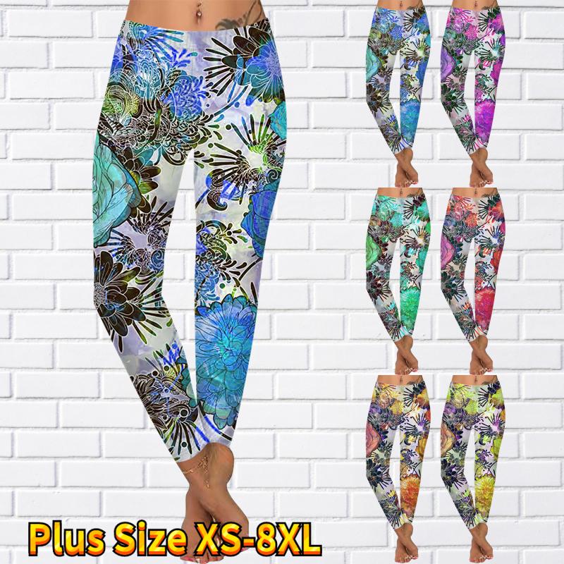 Yoga leggings - ELLIE MIX - Colorful flower mix print main image 0