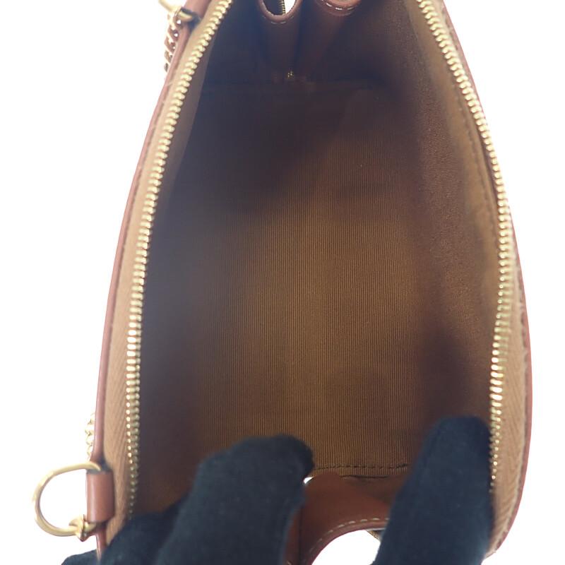 CELINE  10E382EGK.14ML Shoulder Bag Brown PVC Women