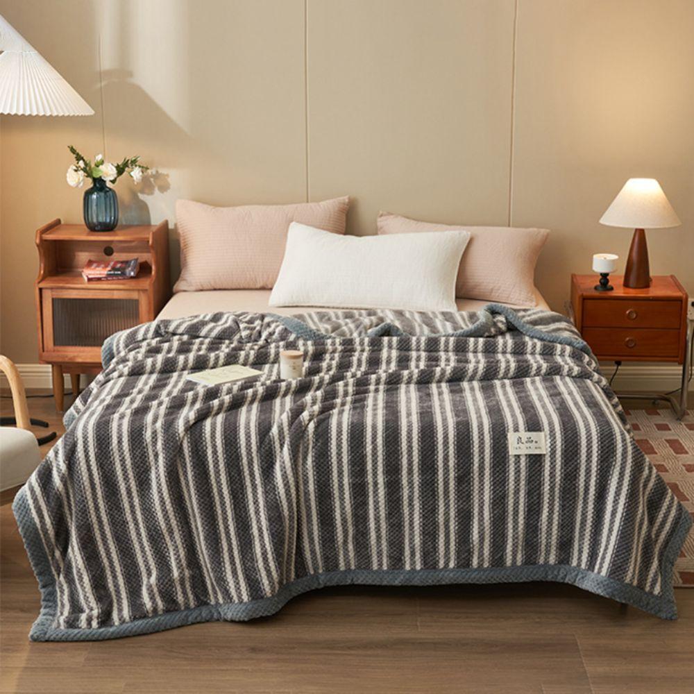 Coral Fleece Winter Throw Blanket Warm Sofa Throw Cozy Nap Blanket Dormitory