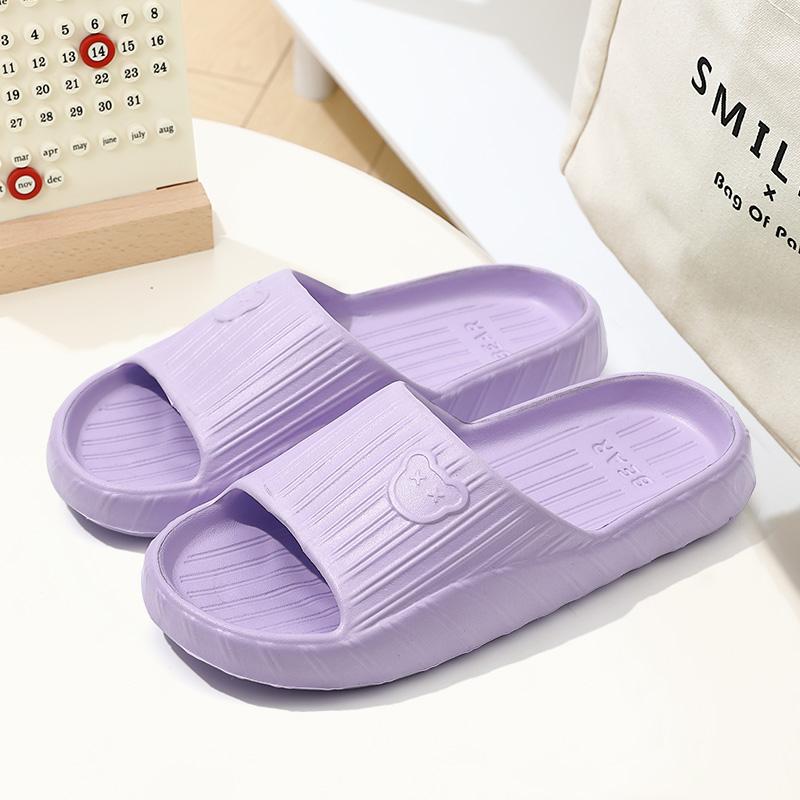 

Летние домашние тапочки для женщин, противоскользящие для мужчин и женщин, душевые тапочки из материала ЭВА для гостиничных тапочек 44-45 фиолетовый