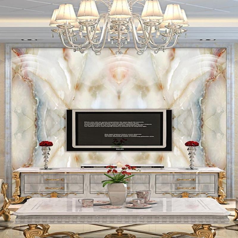 Modern 3d Marble Wallpaper Texture Wall Murals Living Room Tv Sofa Jade Stone Material Murals Home Decor Wall Papers