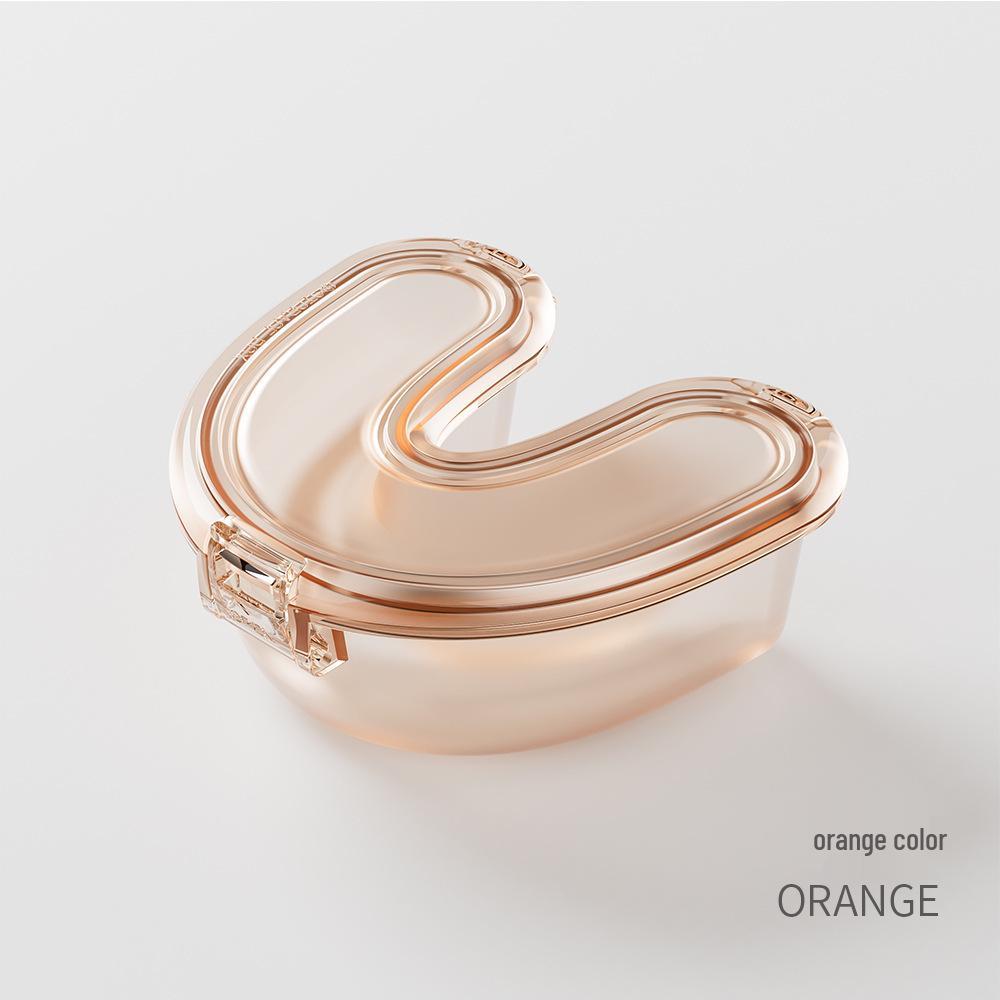 Invisible Braces & Retainer Portable Snap-Lock Storage Box оранжевый