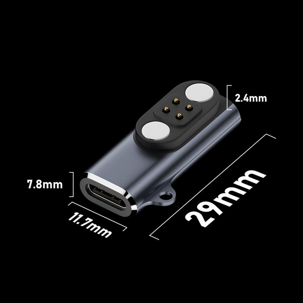 Replaceable Magnetic Charging Cable Adapter for Wireless Bone Conduction Headphones Portable 4pin Connector Head