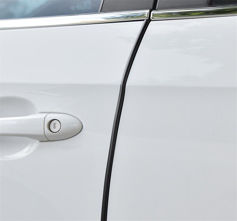 

Защитные полосы для защиты кромок дверей автомобиля от царапин, защитные боковые двери, клейкие защитные полосы для защиты от столкновений из ПВХ, гальванические полосы 10M чёрный