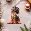 Flat acrylic pendant decoration