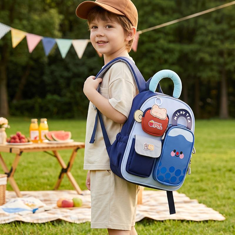 Schoolbag kindergarten school bag children's backpack cartoon animation cute princess style personality cool high value casual backpack