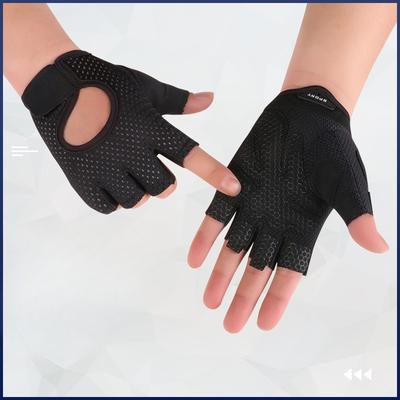 Spring and Summer Thin Breathable Yoga Non Slip Half Finger Gloves for Men and Women Equipment Fitness Exercise Sports Bicycle Gloves